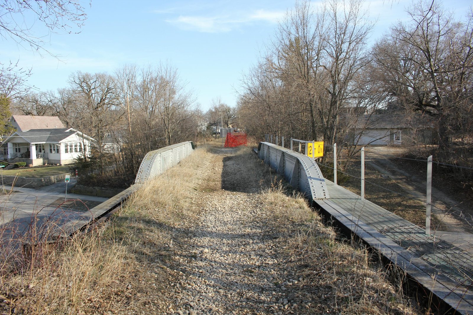 Looking south